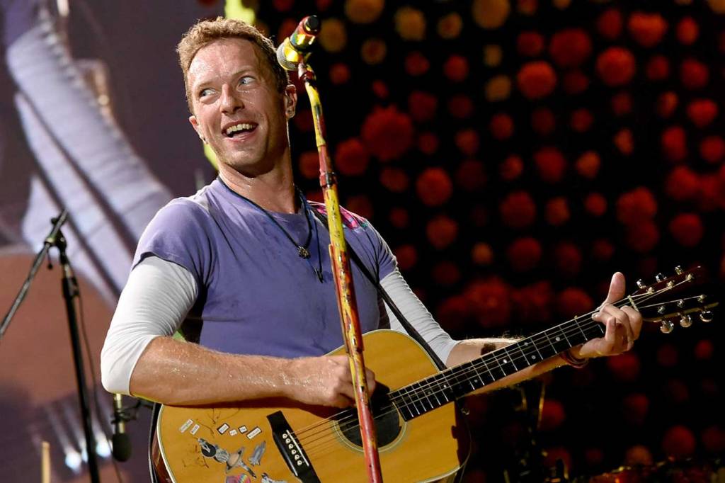 Chris Martin, vocalista do Coldplay, dia 6/10/2017 Chris Martin, vocalista do Coldplay, dia 6/10/2017