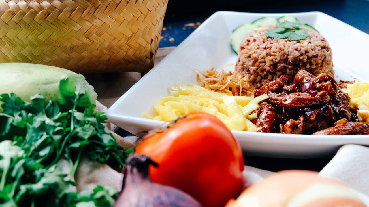 arroz comida refeição