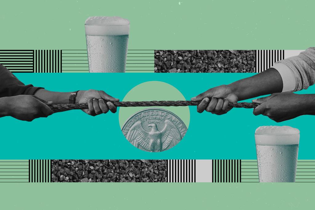 Cabo de guerra no Ibov termina em alta com ajuda da Ambev e do minério de ferro