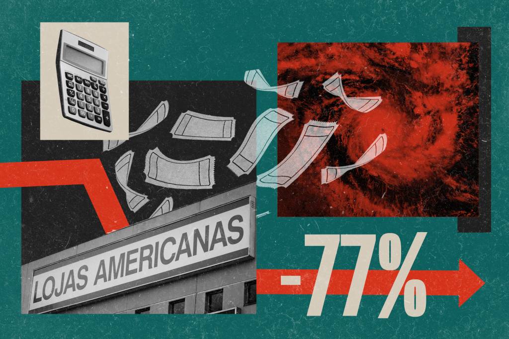Americanas (AMER3) cai 77% e protagoniza maior crise do Ibovespa desde o IRB