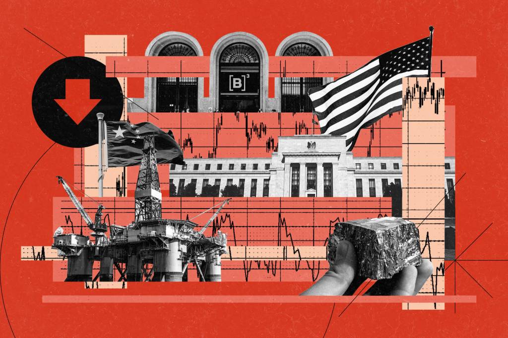 Wall Street e PIB chinês arrastam Ibovespa para mais um dia no vermelho: queda de 0,60%